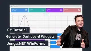 C# -  Generate beautiful Dashboard WIDGETS for WinForms  using Jenga.NET