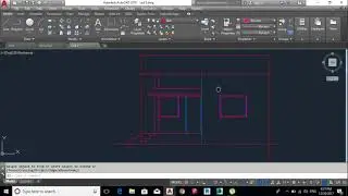 Autocad 2d plan and elevation