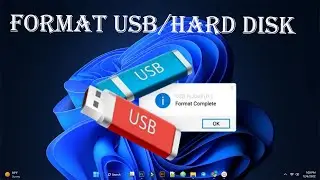 How To Format Flash/Hard/USB Disk  On CMD Windows 11