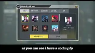 how to have a custom profile picture on codm