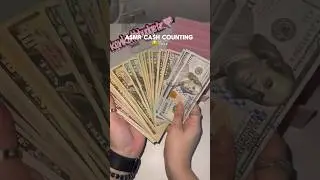 ASMR cash counting $1,030 #shorts #asmr #money #budgeting
