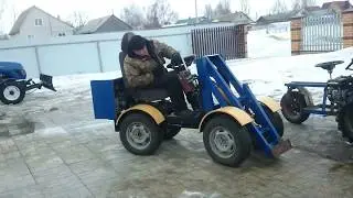 Минитрактор, погрузчик. Крутая самоделка.