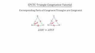 CPCTC Triangle Congruence