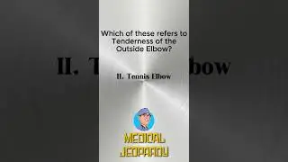 Medical Jeopardy Quiz What is the Name of Tendonitis of the Outer Elbow?