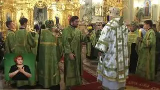 Служение Владыки ректора в день Святой Троицы