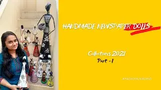 Handmade Newspaper dolls Collections ..!   #radhikajaworks #newspaperdolls #handmadedolls #radhikaja