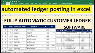 automated ledger posting in excel | how to maintain ledger