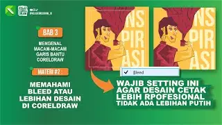 #19 CorelDraw Pemula : Belajar Bleed atau Lebihan Desain CorelDraw