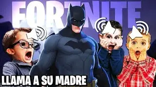 Me paso por BATMAN para asustar a NIÑOS en Fortnite...😰(Viene su Madre)