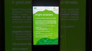 engro enablers | A graduate trainee program for females