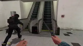 Subway gmod nextbot Richard Boderman runs after us