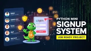 Python Login & Signup System 🔐 | Job Ready Project 🚀 | No Database | Beginner Friendly