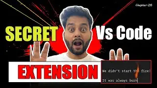 🚀 VS Code Secret Fire Extension🔥 Fire Effect on typing in Hindi 2024🧑‍💻