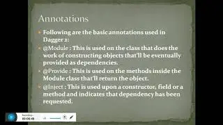 Dagger 2 (Android Tutorial ) First Basic Approach.. (Dependency Injection) First Part