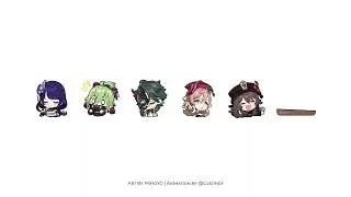 Genshin Impact Animated Stickers/Emotes Wallpaper Series 2