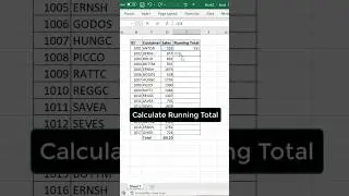 Excel Pro Trick: Calculate Running Total in Excel 