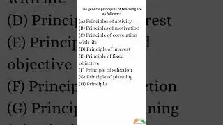 The general principles of teaching are  #ntaugcnet #ugcnetpaper1 #ugcnet #teachingaptitude