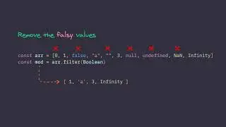 JavaScript Remove falsy values from an Array