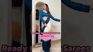 Meesho Ready to wear Sarees #meeshohaul #readytowearsaree #farewellsaree #saree  #shorts