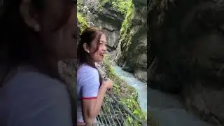 Partnachklamm/ water from the mountains/ #asmr  #water #watersounds #shorts