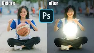 Glow Effect - Photoshop Tutorial | Convert  ball to moon