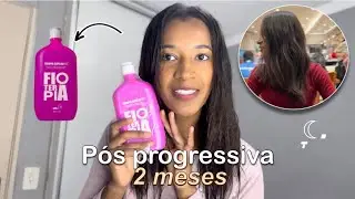 ALISEI MEU CABELO CRESPO COM  FIOTERAPIA - 2 meses após