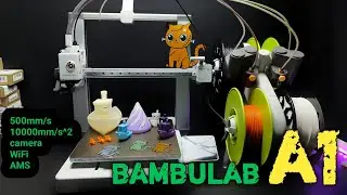 Bambulab A1 3D Printer Review and Test | AMS