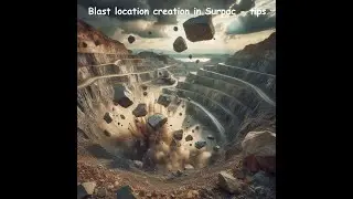 Creating blast locations in Surpac.  AKA - Creation of solids.
