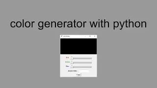 Color Generator with Python