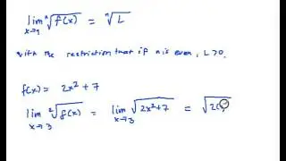 Calculus 1.21 Limit of nth root of a function