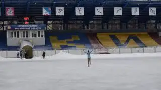 Алиса Малофеева на стадионе "Зоркий" в г.Красногорске