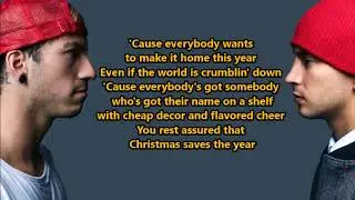 twenty one pilots- Christmas Saves The Year (Lyrics) {HeyLyrics}