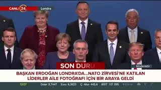 NATO Liderler Zirvesi öncesi liderlerden aile fotoğrafı