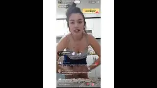 Tiktok canlı yayında dans ediyor