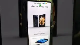 🤑✅Vivo XFold3 Pro first Look !!Best Fold Ever!! 5700mah🔋😳!!
