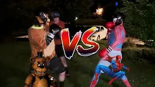 Freddy Fazbear VS Spider Man Boxing!