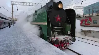 Триптих (Вокзалы Москвы) Паровозы П36: 0027 и 0120
