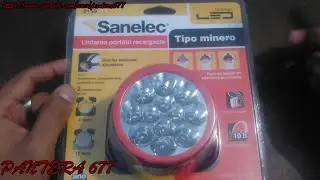 Unboxing & Review de una linterna recargable tipo minero (de 4 a12 leds)