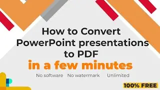how to change powerpoint into PDF