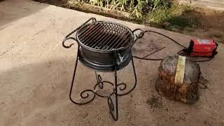 Мангал из колесного диска