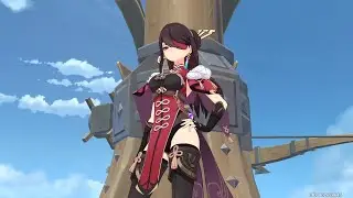Sailing to Inazuma Cutscene (Aether | Sunny) | Genshin Impact (原神)