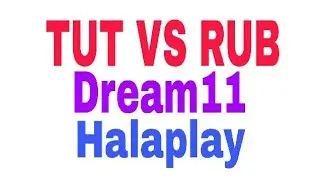 TUT VS RUB Tamilnadu T20 Dream11 HalaPlay