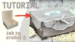 Tea box with chiffon napkin [tutorial] No.821