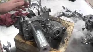 2 Stroke Engine Assembly: How to pull a crankshaft into the case. 