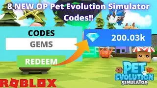 ALL 8 NEW OP CODES in Roblox Pet Evolution Simulator!!