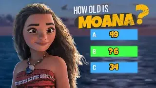 Guess How Old These DISNEY Characters Are.!