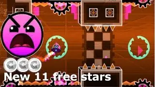New free stars + 3 user coins!! Very easy levels Geometry Dash [2.1]