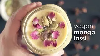 Vegan Mango Lassi Raw Refined Sugar Free