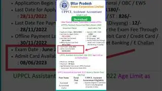 UPPCL Assistant Accountant 2022 Admit Card //UPPPCL Assistant Accountant Recruitment Admit card 👍👍
