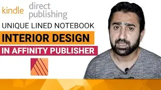 KDP Lined Notebook Interior Design in Affinity Publisher